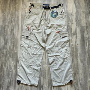 Vintage Y2K Decibel Baggy Wide Leg Utility Cargo Pants Size 36x30